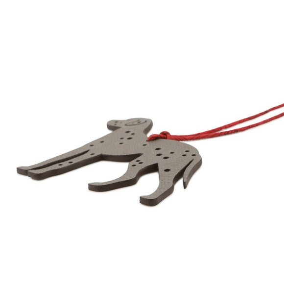 HERMES Petit H Dalmatien Epsom/Togo Leather/Silk Gris Mouette/Rouge Casaque - Picture 6 of 8